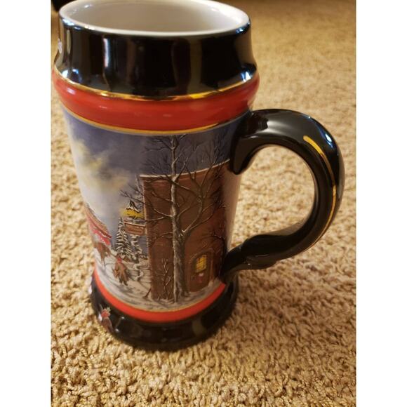 Budweiser Stein/Mug Collector Series A Perfect Christmas (Handcrafted) Vintage - Picture 6 of 10